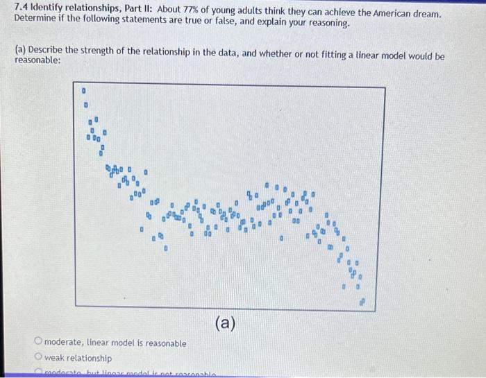 Solved 7.4 Identify relationships, Part II: About 77% of | Chegg.com