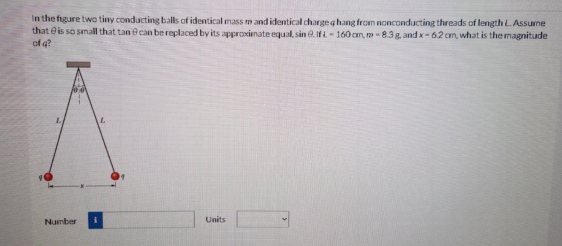 Solved In The Figure Two Tiny Conducting Balls Of Identical | Chegg.com