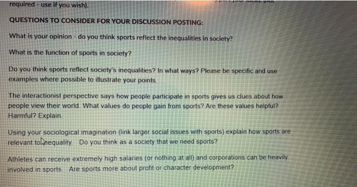 interactionist perspective on sports