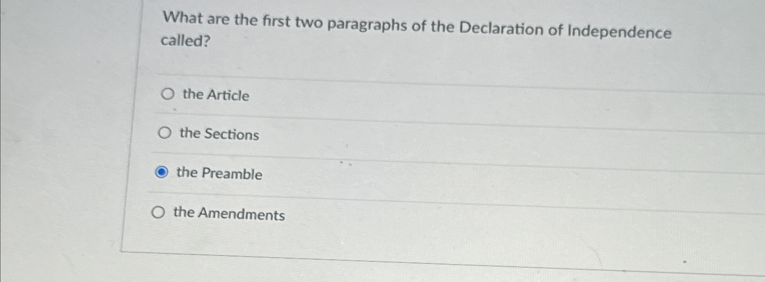 first 2 paragraphs of the declaration of independence called