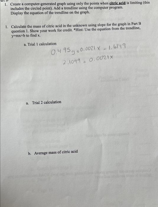 Solved 1. Create a computer-generated graph using only the | Chegg.com
