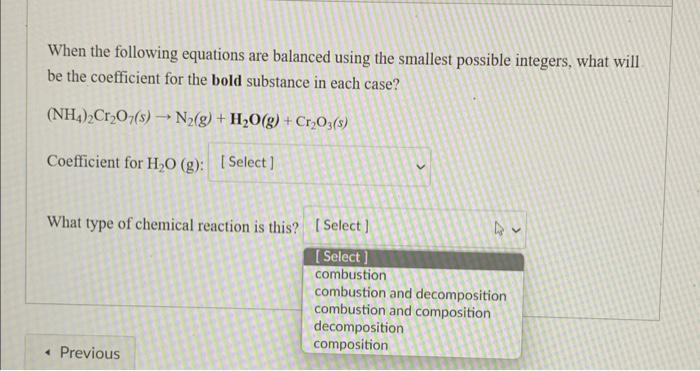 [solved] Use The Following Choices To Classify Each Reacti