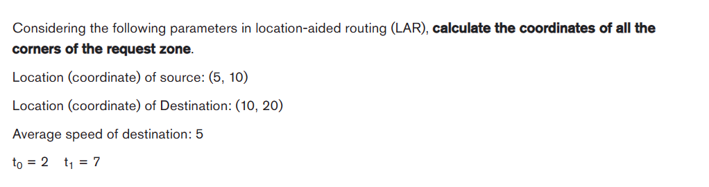 Solved Considering the following parameters in | Chegg.com