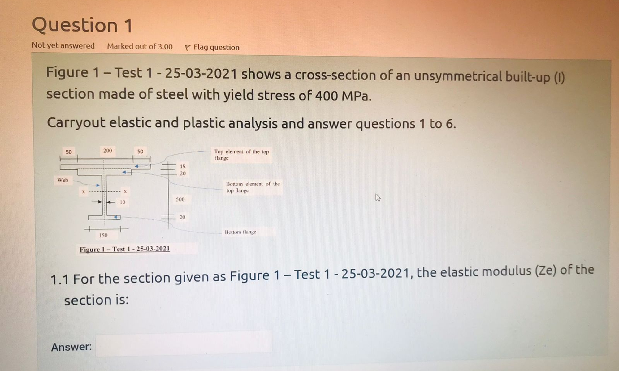 Solved Figure 1 - ﻿Test 1 - 25-03-2021 ﻿shows a | Chegg.com