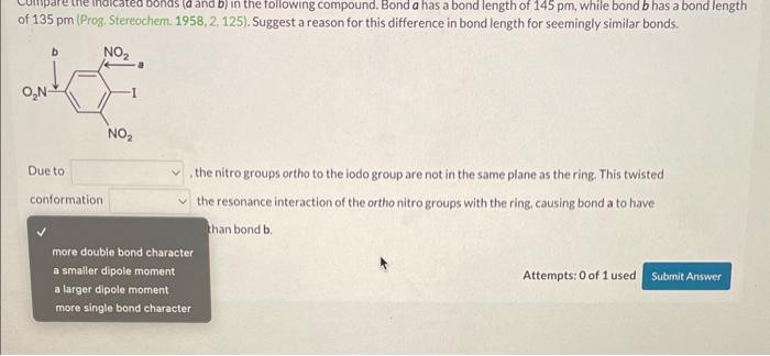 Solved Compare The Indicated Bonds ( A And B ) In The | Chegg.com