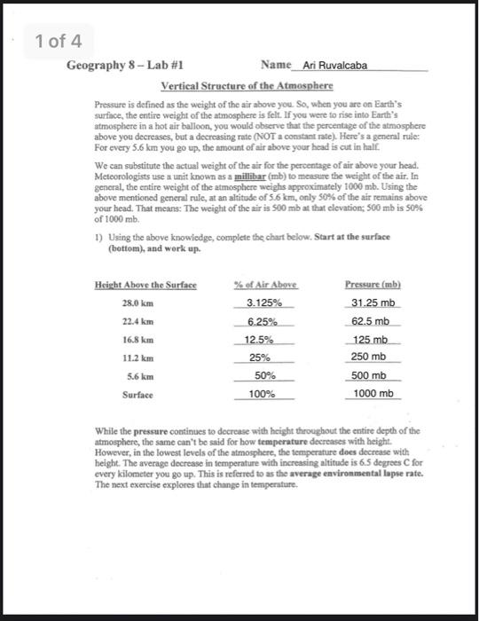 Solved 1 of 4 Geography 8 Lab 1 Name_Ari Ruvalcaba