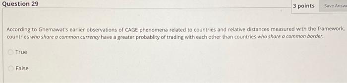 Solved Question 29 3 points Save Answ According to | Chegg.com