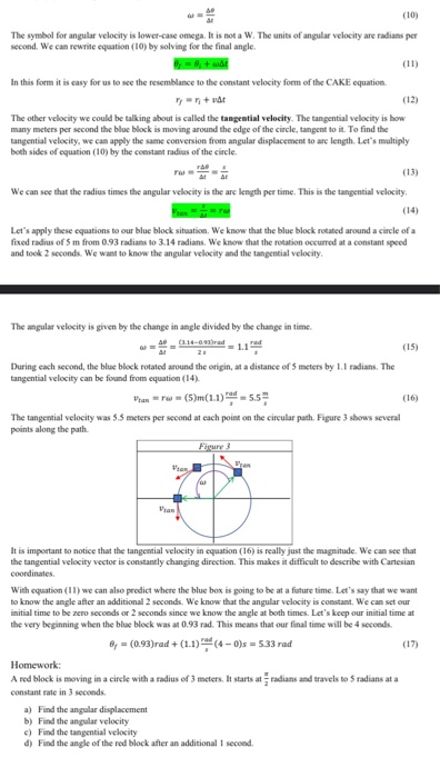 Solved Angular Displacement be displaced by t he the | Chegg.com
