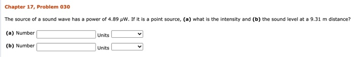 Solved Chapter 17, Problem 030 The source of a sound wave | Chegg.com