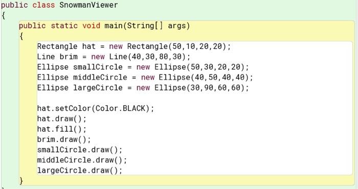 Solved In this exercise, we are going to revisit the snowman | Chegg.com