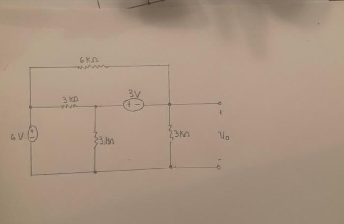 Solved Using Mesh Analysis Only Find Vo | Chegg.com