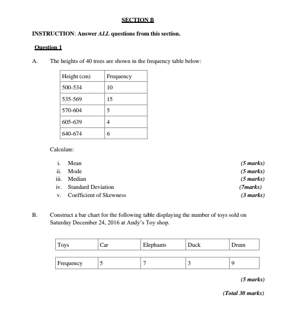 Solved SECTION B INSTRUCTION: Answer ALL questions from this | Chegg.com