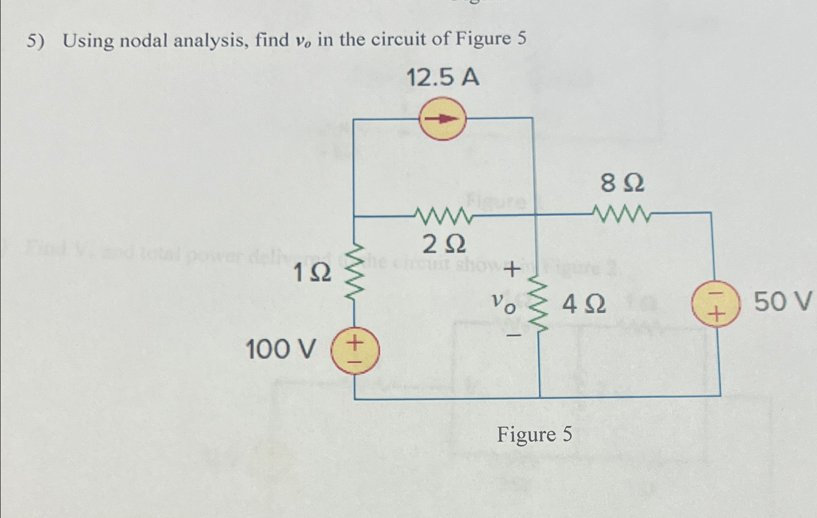 Solved Using Nodal Analysis Find Vo ﻿in The Circuit Of