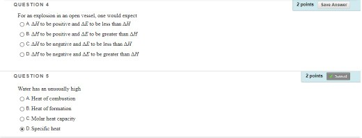 Solved QUESTION 4 2 points Save Answer For an explosion in | Chegg.com