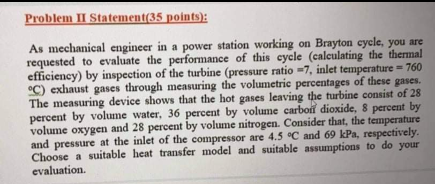 Solved Problem II Statement(35 points): As mechanical | Chegg.com