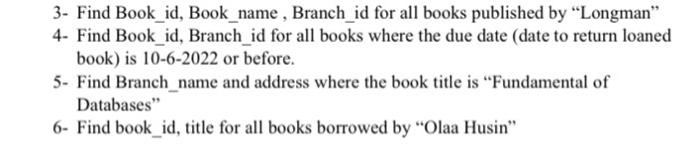 Solved BOOK Book_id Title Publisher_name BOOK_AUTHORS Book | Chegg.com