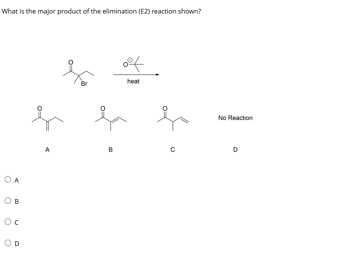 Solved What is ﻿the major product of ﻿the elimination (E2) | Chegg.com