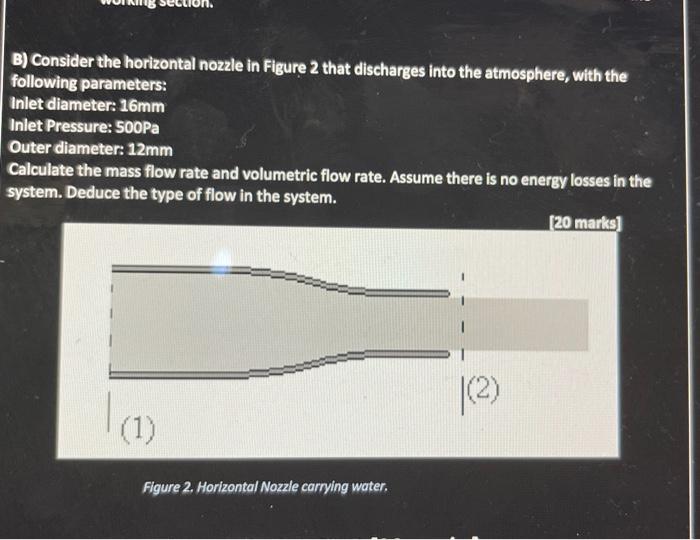 Solved calculate the mass flow rate and volumetric flow | Chegg.com