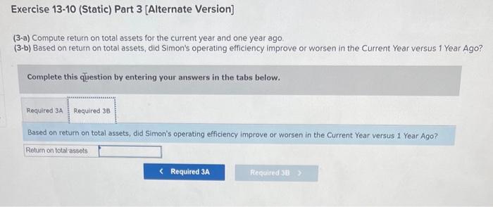 Solved Required information Exercise 13-10 (Static) | Chegg.com