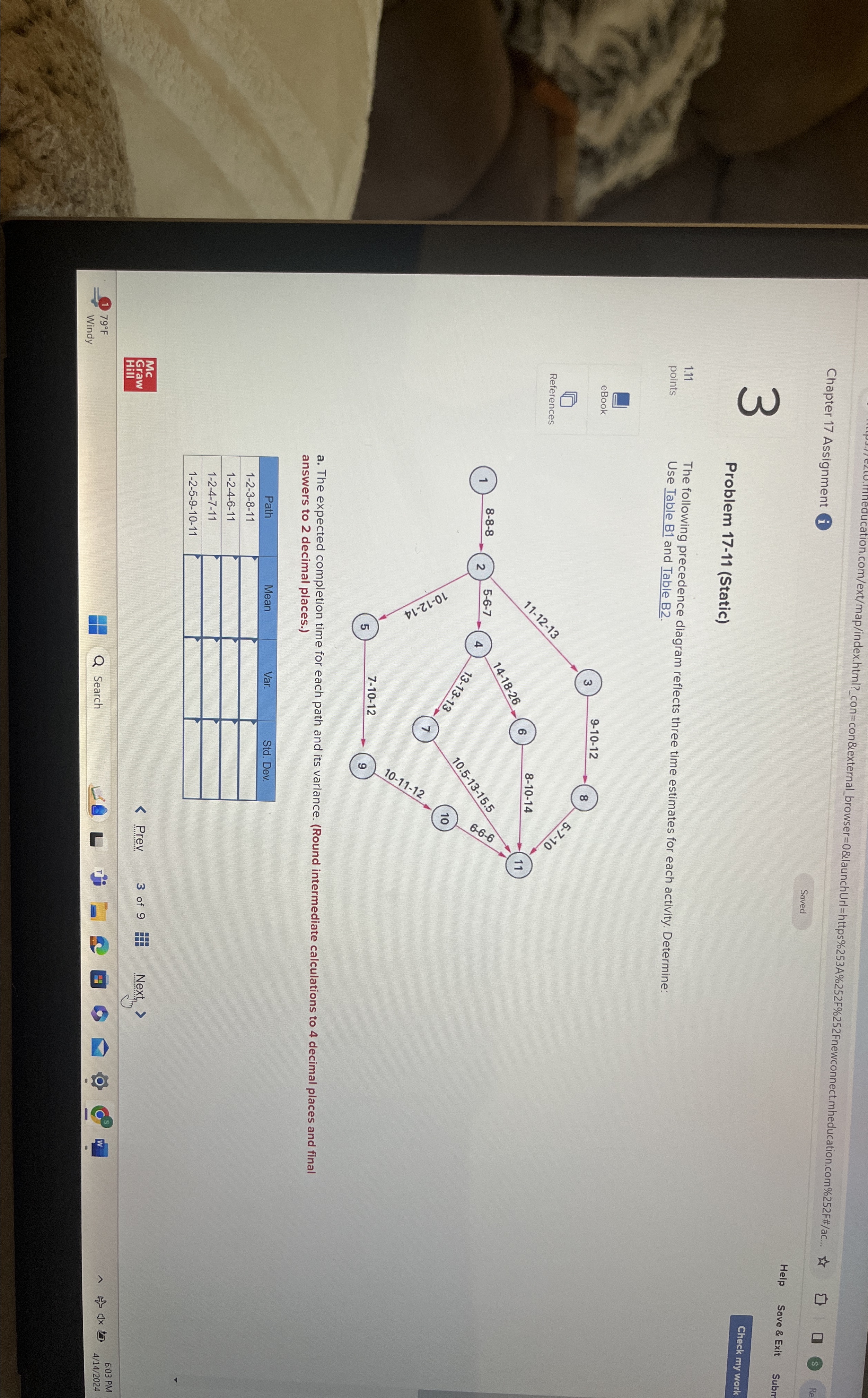 Solved Chapter 17 ﻿AssignmentiSaved3Problem | Chegg.com