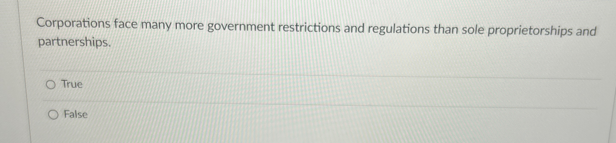 Solved Corporations face many more government restrictions | Chegg.com