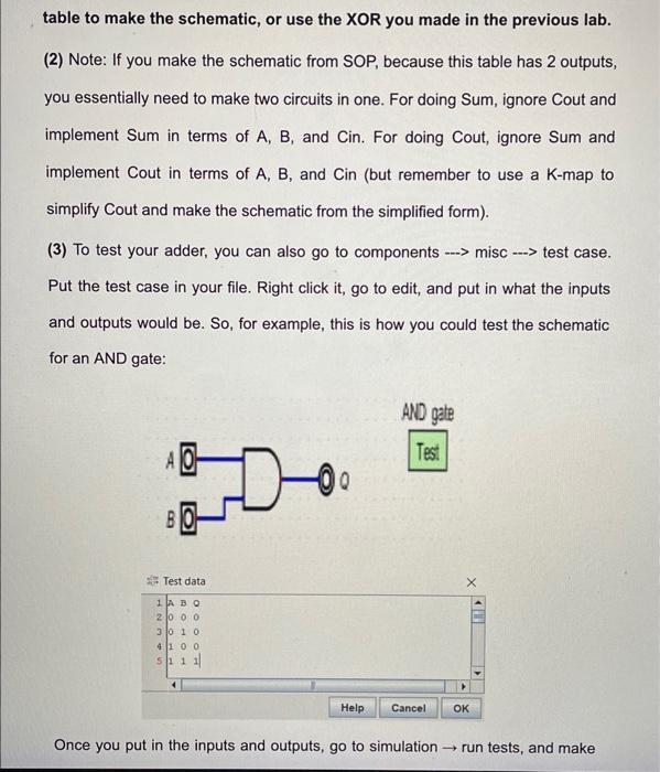 Solved Task 1: 1-bit Full Adder For This Task, You Will Be | Chegg.com