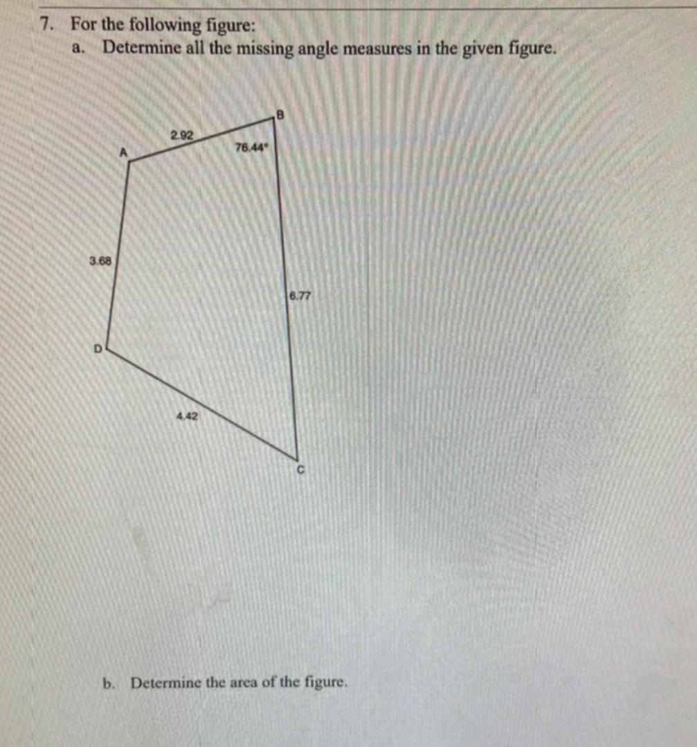 Solved 7. For the following figure: a. Determine all the | Chegg.com
