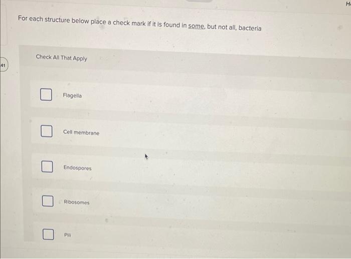 Solved For each structure below place a check mark if it is | Chegg.com