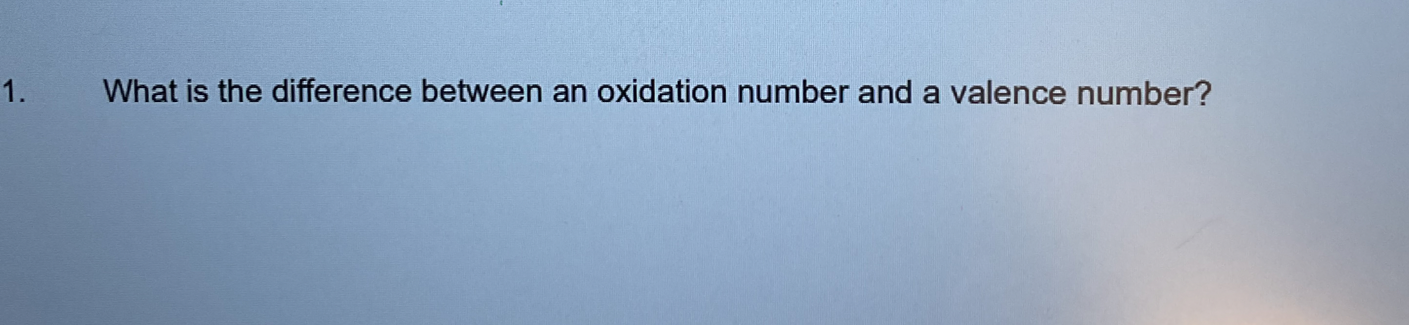 Solved What is the difference between an oxidation number