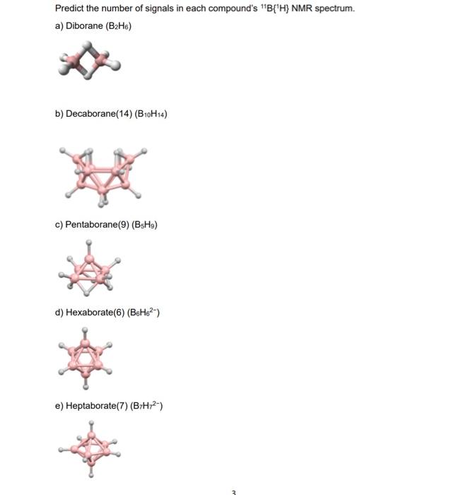 Solved Predict The Number Of Signals In Each Compound's 11 | Chegg.com