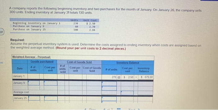 A Company Reports The Following Beginning Inventory And Two Purchases Solved A company reports the following beginning inventory | Chegg.com