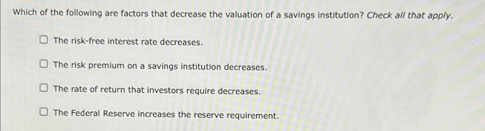 Which of the following are factors that decrease the | Chegg.com