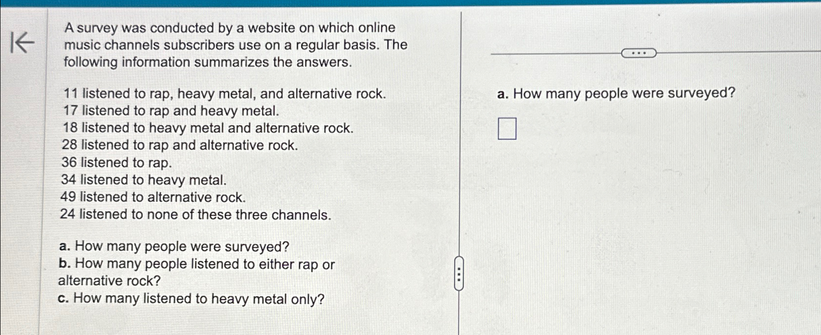 A survey was conducted by a website on which online | Chegg.com