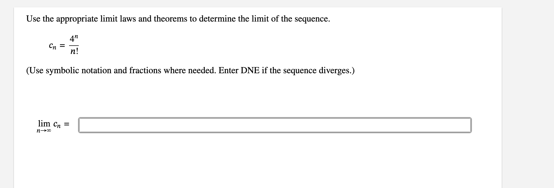 Solved Use The Appropriate Limit Laws And Theorems To | Chegg.com