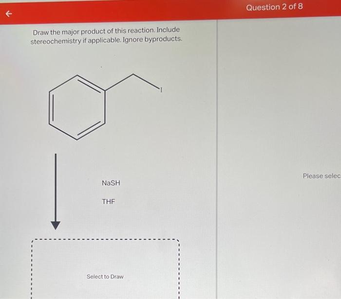 Solved Draw the major product of this reaction. Ignore | Chegg.com