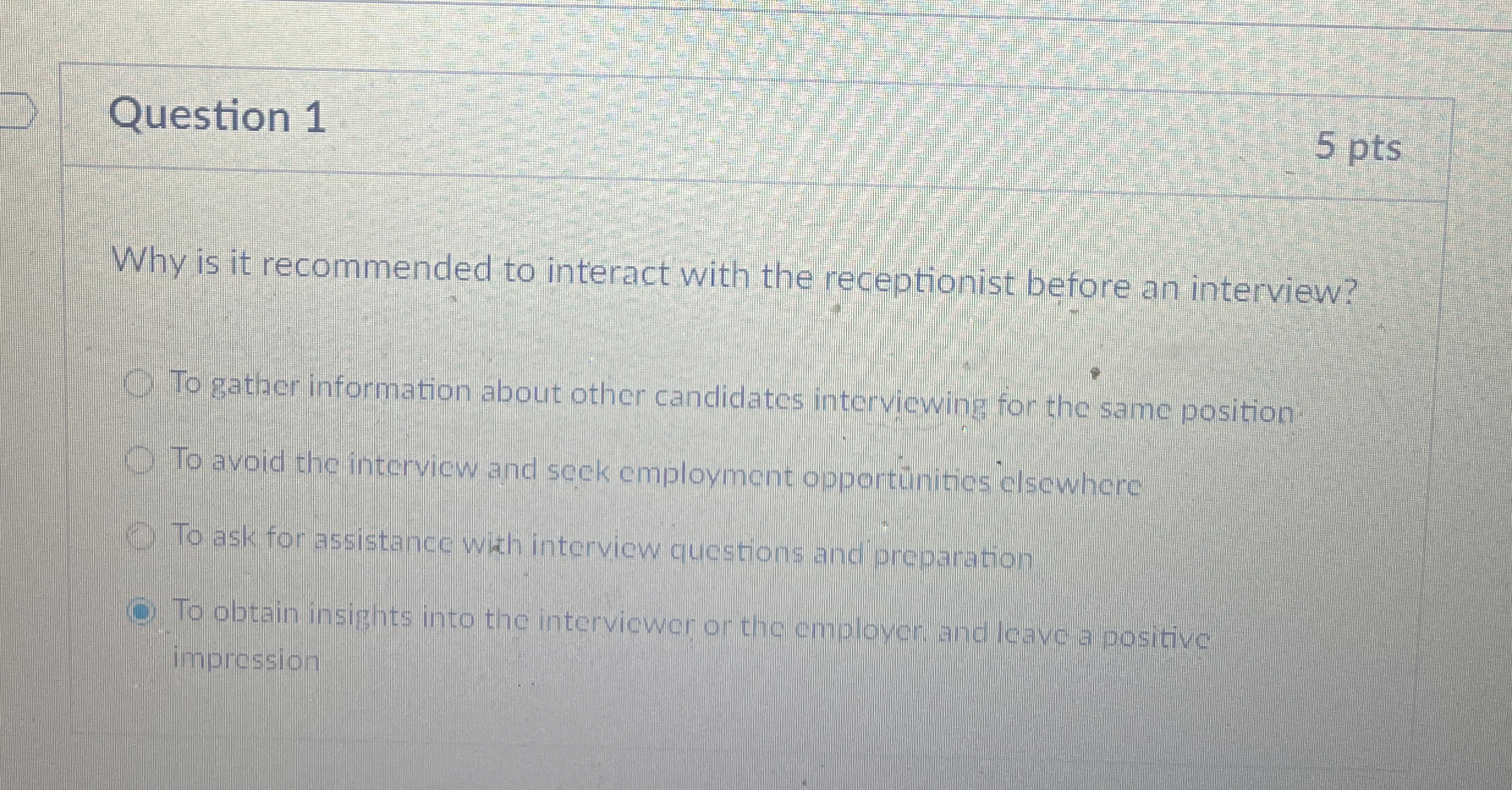 Solved Question 1Why is it recommended to interact with the | Chegg.com