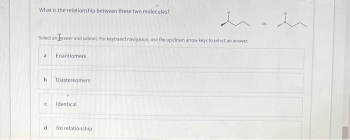 Solved What is the relationship between these two molecules? | Chegg.com