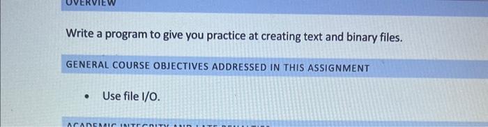 Solved Write a program to give you practice at creating text | Chegg.com