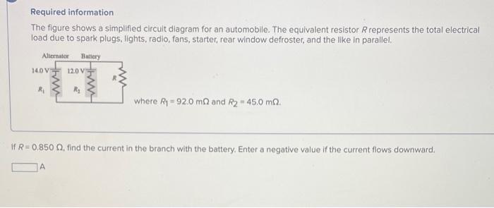 Solved The figure shows a simplified circuit diagram for an | Chegg.com