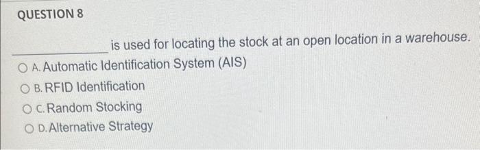 stock location assignment problem