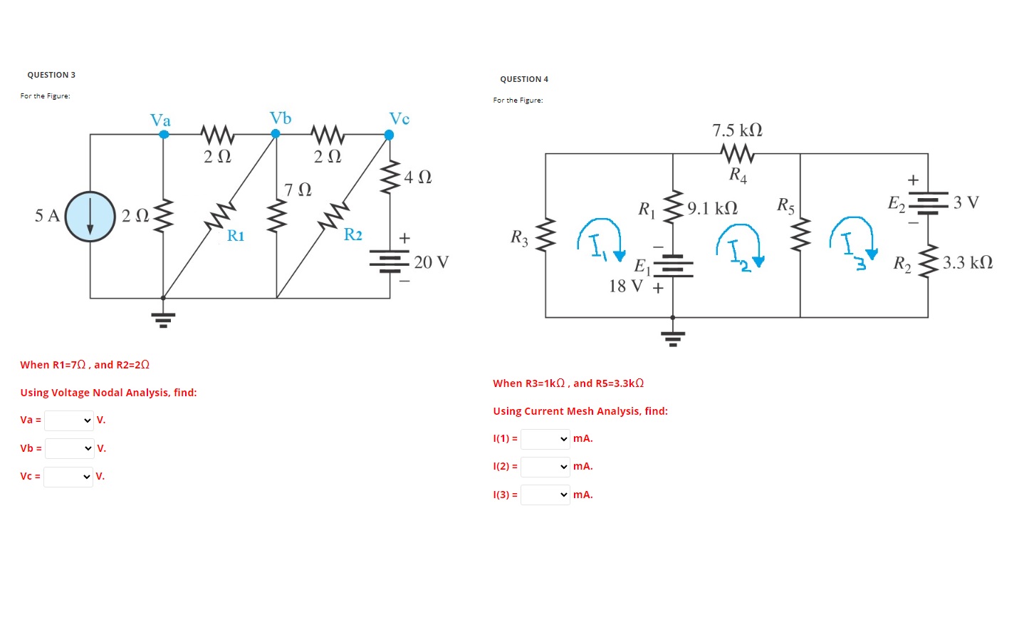 Solved QUESTION 3For the Figure:QUESTION 4For the | Chegg.com