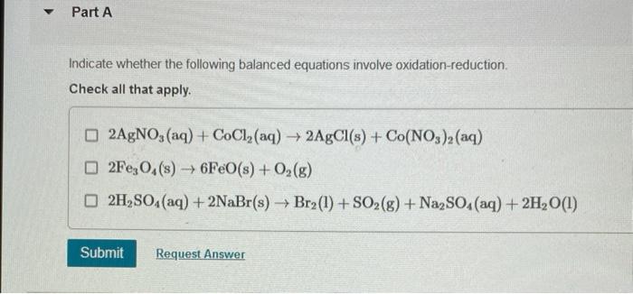 Solved Indicate whether the following balanced equations | Chegg.com