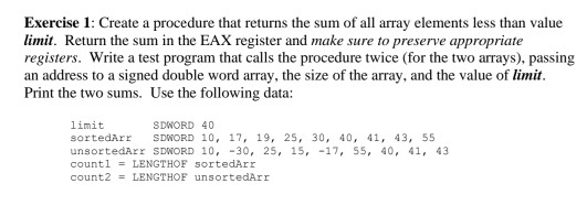 Solved: in x86 Assembly Language please:Preferably modify