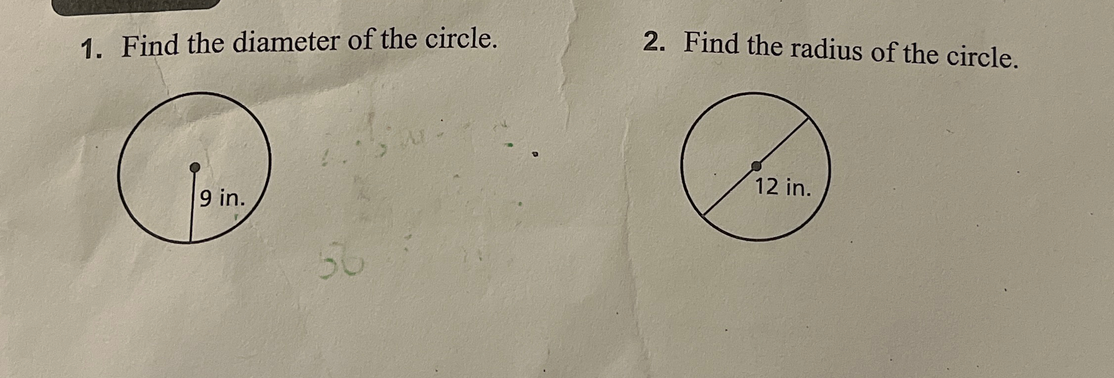 find the radius of the circle whose diameter is 16cm