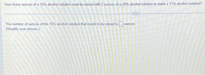 how many ounces is one unit of alcohol