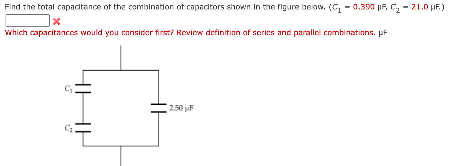Total Capacitance Examples Solved Find the total capacitance of the combination of | Chegg.com