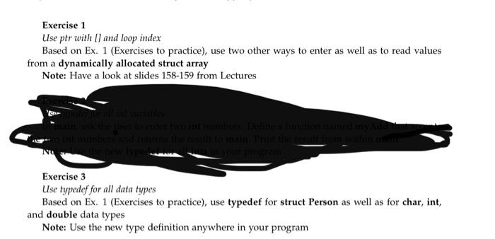 Solved Exercises to practice (No need to submit) Exercise 1 | Chegg.com