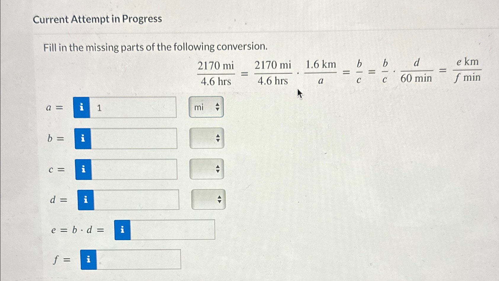 Solved Current Attempt in ProgressFill in the missing parts | Chegg.com