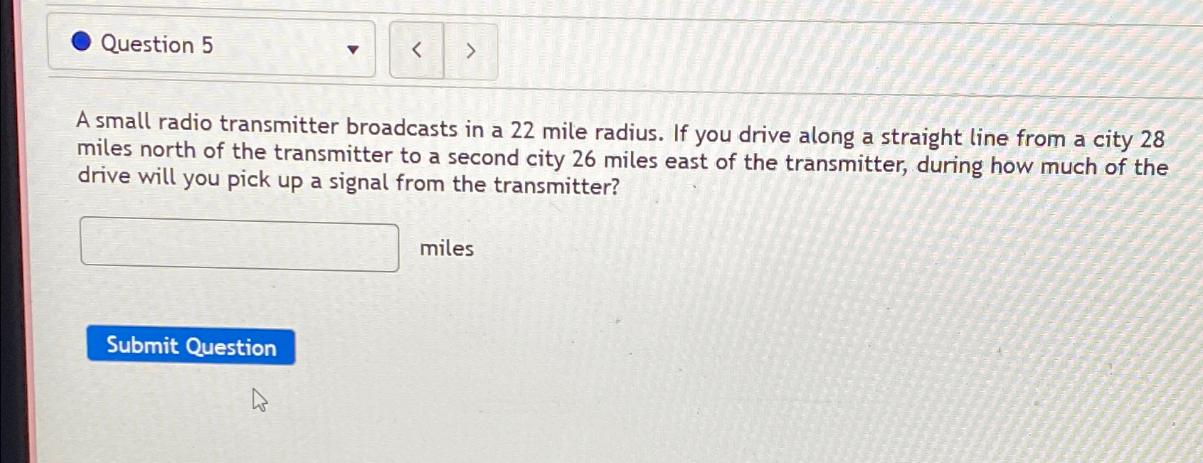 Solved Question 5A small radio transmitter broadcasts in a