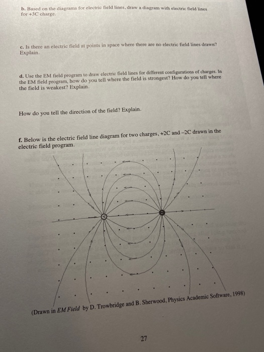 Solved Exploration 1.3 Electric Field Lines You have been | Chegg.com